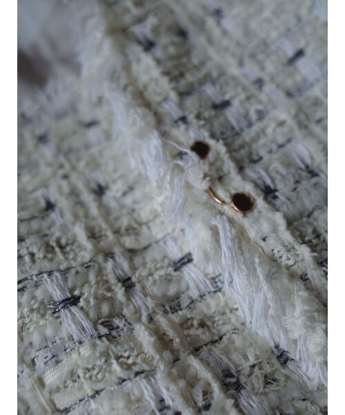 LAGUNAMOON（ラグナムーン）の「テープヤーンツイードジャケット（テーラードジャケット・レディース・ブラック/アイボリー・FREE）」の16枚目の写真