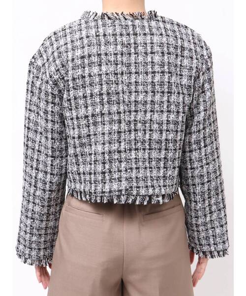 LAGUNAMOON（ラグナムーン）の「テープヤーンツイードジャケット（テーラードジャケット・レディース・ブラック/アイボリー・FREE）」の19枚目の写真