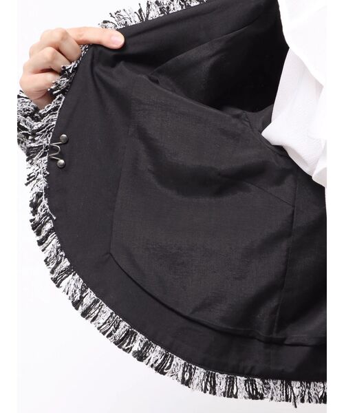 LAGUNAMOON（ラグナムーン）の「テープヤーンツイードジャケット（テーラードジャケット・レディース・ブラック/アイボリー・FREE）」の22枚目の写真