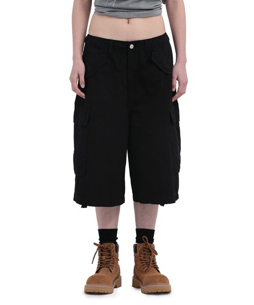 CIAOPANIC（チャオパニック）の「【DEFGARMENTS/デフガーメンツ】BERMUDA CARGO PANTS（その他パンツ・レディース・カーキ/ブラック・LARGE/X-SMALL/SMALL/MEDIUM）」の3枚目の写真