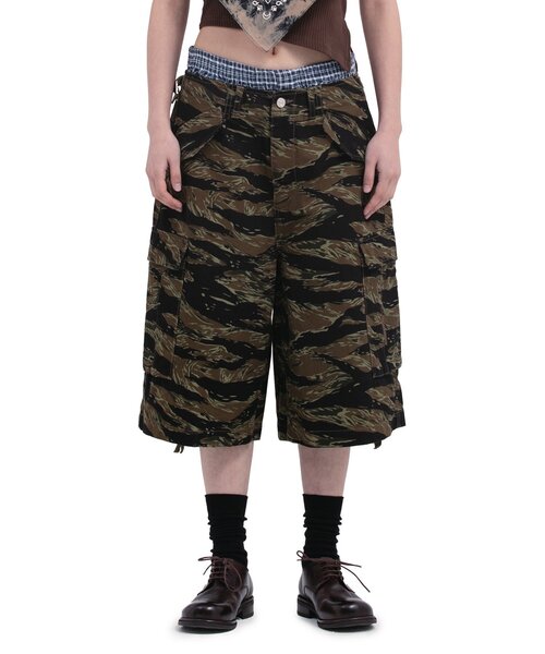 CIAOPANIC（チャオパニック）の「【DEFGARMENTS/デフガーメンツ】BERMUDA CARGO PANTS（その他パンツ・レディース・カーキ/ブラック・LARGE/X-SMALL/SMALL/MEDIUM）」の6枚目の写真