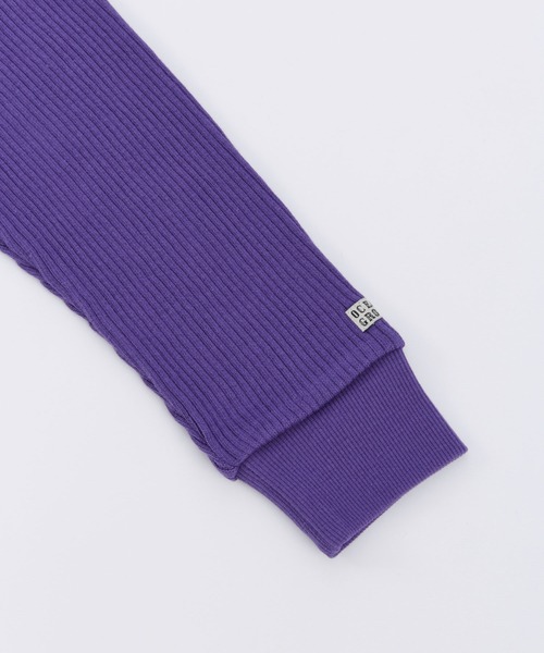 Ocean&Ground(オーシャン&グラウンド)の「リブワンピース(ワンピース・キッズ・パープル/グリーン系その他2/オフホワイト/チャコール・100/120/110/90/140/130)」の12枚目の写真