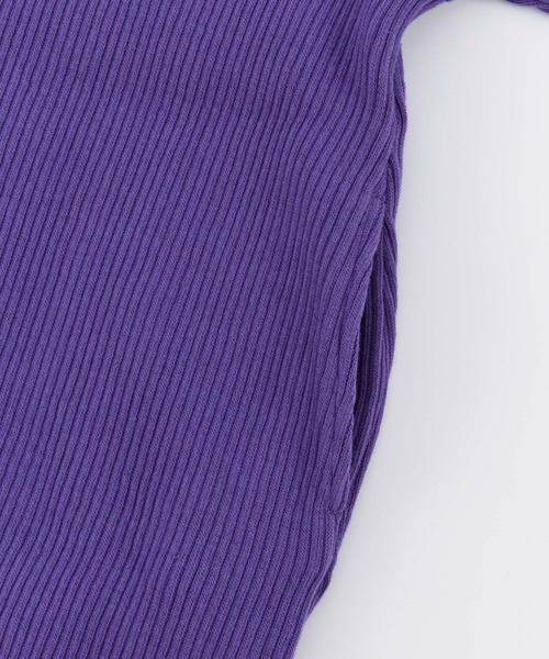 Ocean&Ground(オーシャン&グラウンド)の「リブワンピース(ワンピース・キッズ・パープル/グリーン系その他2/オフホワイト/チャコール・100/120/110/90/140/130)」の13枚目の写真