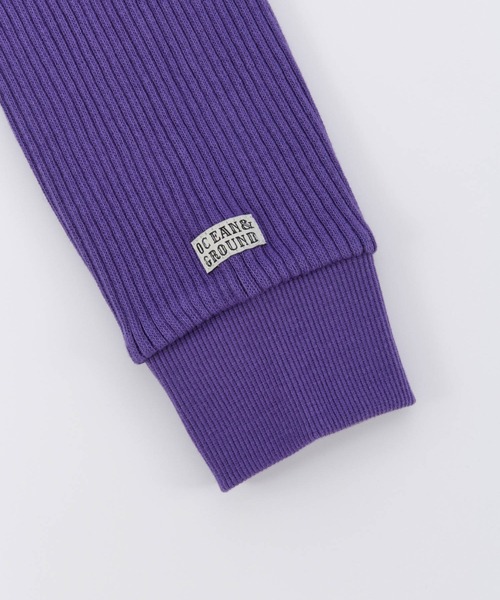 Ocean&Ground(オーシャン&グラウンド)の「リブワンピース(ワンピース・キッズ・パープル/グリーン系その他2/オフホワイト/チャコール・100/120/110/90/140/130)」の15枚目の写真
