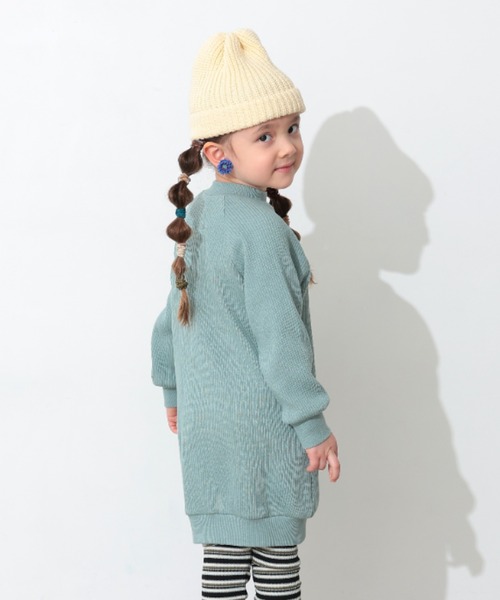 Ocean&Ground(オーシャン&グラウンド)の「リブワンピース(ワンピース・キッズ・パープル/グリーン系その他2/オフホワイト/チャコール・100/120/110/90/140/130)」の8枚目の写真