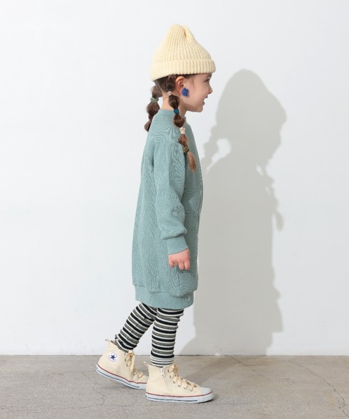 Ocean&Ground(オーシャン&グラウンド)の「リブワンピース(ワンピース・キッズ・パープル/グリーン系その他2/オフホワイト/チャコール・100/120/110/90/140/130)」の7枚目の写真