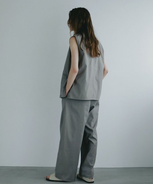 ETRE TOKYO（エトレトウキョウ）の「フロントラップシャンブルワイドパンツ（その他パンツ・レディース・オフホワイト/グレー・S/M）」の7枚目の写真