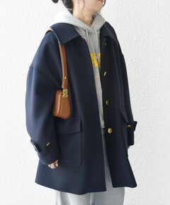 【美品】SHIPS anyノンミュールジングウールステンカラーコート セール】SHIPS any: ノンミュールジングウール ステンカラー ミディ