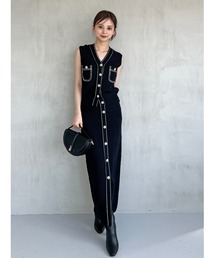 SNIDEL | Sustainableストラクチャーニットスカート(スカート)