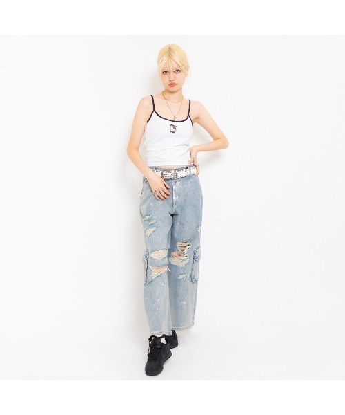 サンリオ - atmos pink ハローキティ　キャミソール HELLO KITTY × atmos pink Ringer Camisole / ハローキティ X