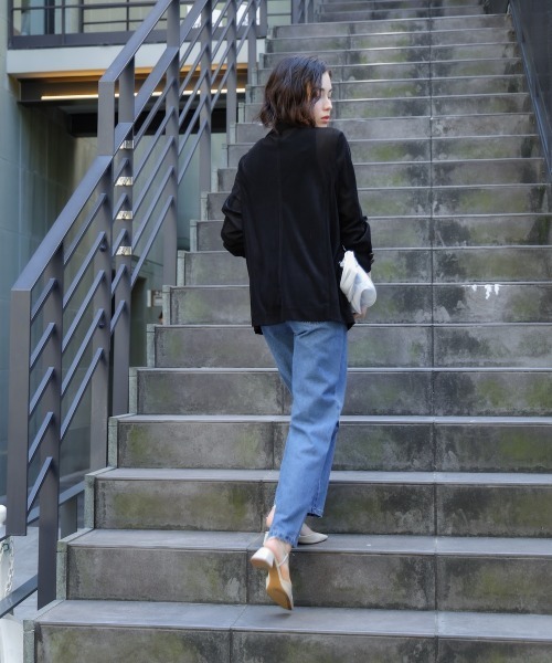 Bou Jeloud（ブージュルード）の「デニムアシメパンツ（デニムパンツ・レディース・ブルー/ブラック・FREE）」の9枚目の写真