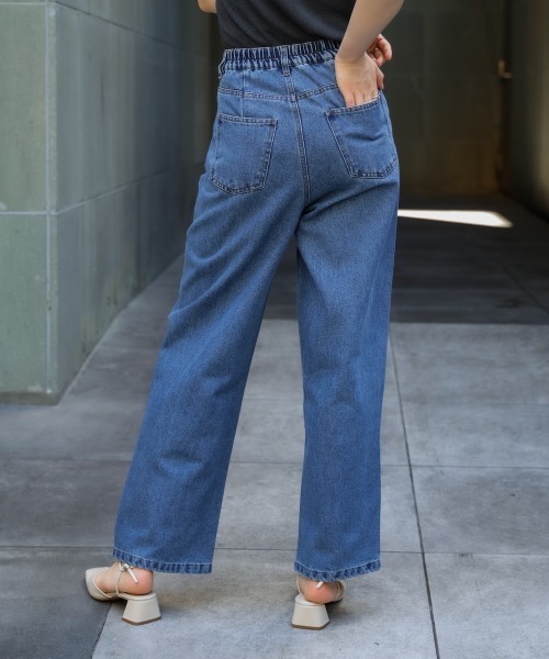 Bou Jeloud（ブージュルード）の「デニムアシメパンツ（デニムパンツ・レディース・ブルー/ブラック・FREE）」の12枚目の写真