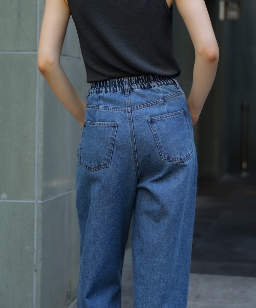 Bou Jeloud（ブージュルード）の「デニムアシメパンツ（デニムパンツ・レディース・ブルー/ブラック・FREE）」の15枚目の写真