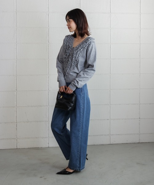 Bou Jeloud（ブージュルード）の「デニムアシメパンツ（デニムパンツ・レディース・ブルー/ブラック・FREE）」の17枚目の写真