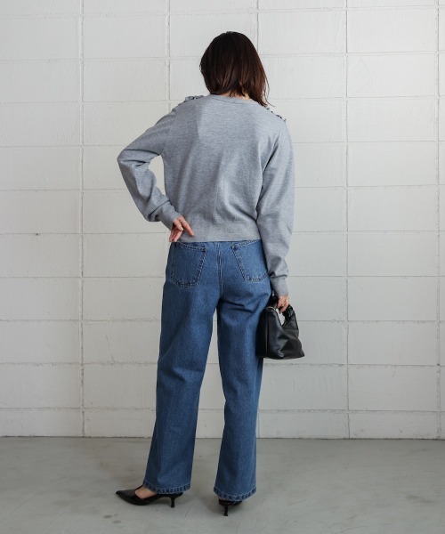 Bou Jeloud（ブージュルード）の「デニムアシメパンツ（デニムパンツ・レディース・ブルー/ブラック・FREE）」の18枚目の写真