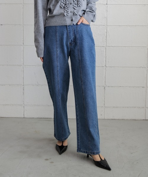 Bou Jeloud（ブージュルード）の「デニムアシメパンツ（デニムパンツ・レディース・ブルー/ブラック・FREE）」の20枚目の写真