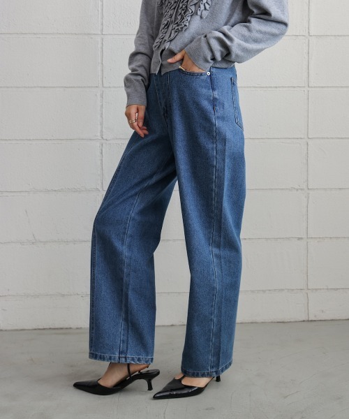 Bou Jeloud（ブージュルード）の「デニムアシメパンツ（デニムパンツ・レディース・ブルー/ブラック・FREE）」の21枚目の写真