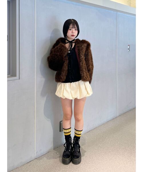 セール】ベルトフードファージャケット/ファーコート（ブルゾン