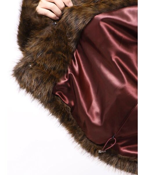 ベルトフードファージャケット/ファーコート（ブルゾン）｜jouetie