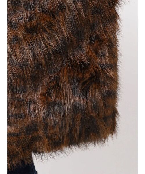 セール】ベルトフードファージャケット/ファーコート（ブルゾン