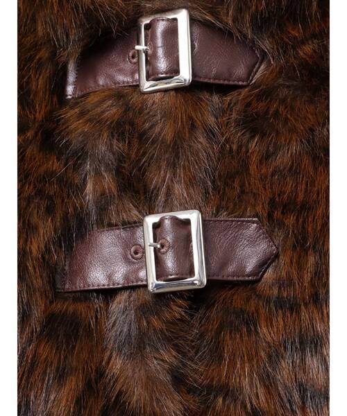 セール】ベルトフードファージャケット/ファーコート（ブルゾン