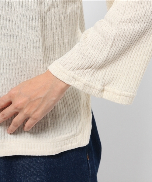 Kastane(カスタネ)の「リブクルーP/O(Tシャツ/カットソー・レディース・アイボリー/ブラック/キャメル/グレー・FREE)」の9枚目の写真