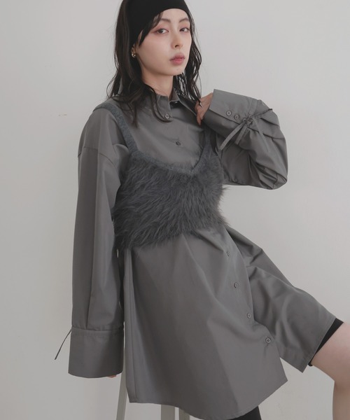 LIAN（リアン）の「袖リボンチュニックシャツ（シャツ/ブラウス）」 - WEAR