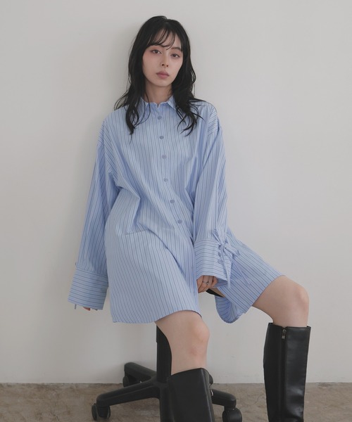 LIAN（リアン）の「袖リボンチュニックシャツ（シャツ/ブラウス）」 - WEAR