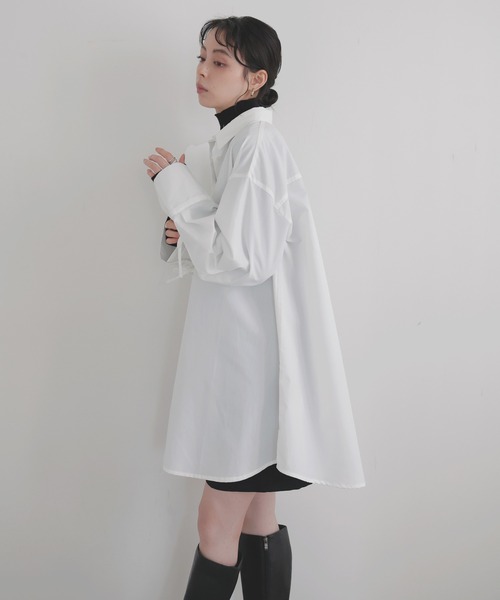 セール】袖リボンチュニックシャツ（シャツ/ブラウス）｜LIAN（リアン