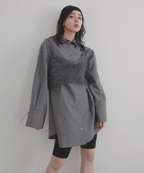 セール】袖リボンチュニックシャツ（シャツ/ブラウス）｜LIAN（リアン