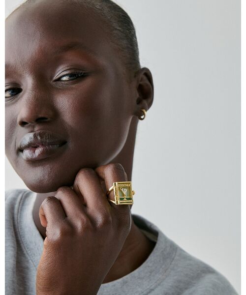 kate spade new york（ケイトスペード ニューヨーク）の「ページ ターナー ブック ステートメント リング（リング・レディース・グリーン・6）」の4枚目の写真