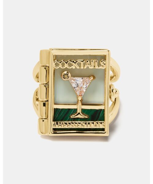 kate spade new york（ケイトスペード ニューヨーク）の「ページ ターナー ブック ステートメント リング（リング・レディース・グリーン・6）」の3枚目の写真