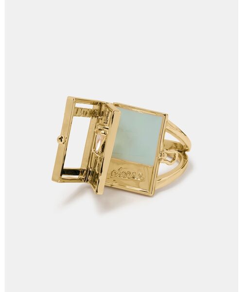 kate spade new york（ケイトスペード ニューヨーク）の「ページ ターナー ブック ステートメント リング（リング・レディース・グリーン・6）」の2枚目の写真