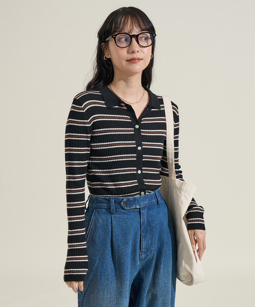 ブリーフィング XL 2023年モデル ボーダー サマーニット ウォッシャブル ブリーフィング XL 2023年モデル ボーダー サマーニット