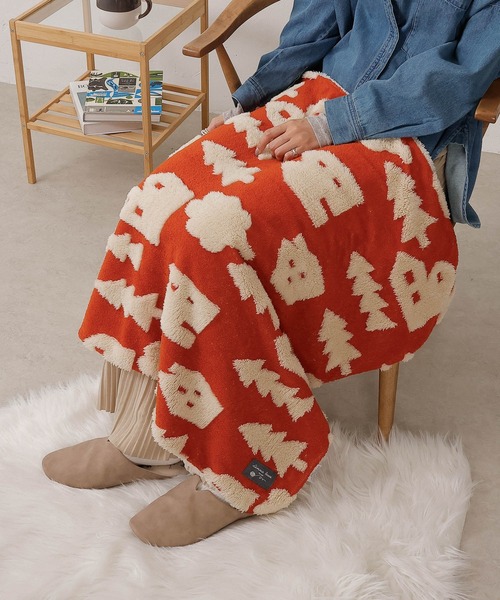 セール】4way エンボスシ―プ ブランケット 70×100（ブランケット