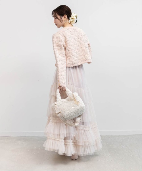 RANDA（ランダ）の「2WAY モノグラムファートートバッグ（トートバッグ・レディース・アイボリー/ピンク/ベージュ/ダークグレー/ライトグレー・FREE）」の9枚目の写真