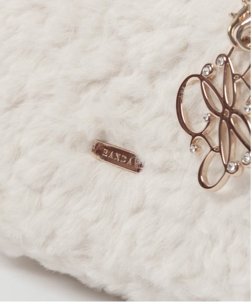 RANDA（ランダ）の「2WAY モノグラムファートートバッグ（トートバッグ・レディース・アイボリー/ピンク/ベージュ/ダークグレー/ライトグレー・FREE）」の21枚目の写真