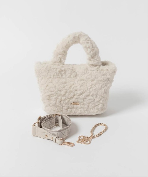 RANDA（ランダ）の「2WAY モノグラムファートートバッグ（トートバッグ・レディース・アイボリー/ピンク/ベージュ/ダークグレー/ライトグレー・FREE）」の13枚目の写真