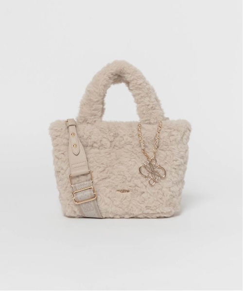 RANDA（ランダ）の「2WAY モノグラムファートートバッグ（トートバッグ・レディース・アイボリー/ピンク/ベージュ/ダークグレー/ライトグレー・FREE）」の15枚目の写真