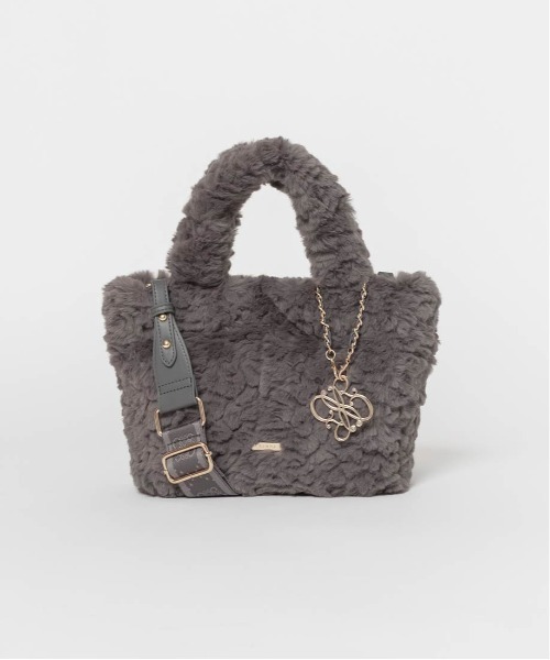 RANDA（ランダ）の「2WAY モノグラムファートートバッグ（トートバッグ・レディース・アイボリー/ピンク/ベージュ/ダークグレー/ライトグレー・FREE）」の17枚目の写真