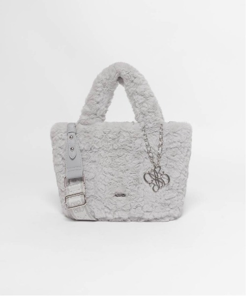 RANDA（ランダ）の「2WAY モノグラムファートートバッグ（トートバッグ・レディース・アイボリー/ピンク/ベージュ/ダークグレー/ライトグレー・FREE）」の11枚目の写真