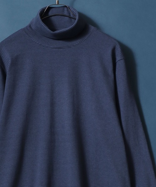 ANPAS（アンパス）の「Organic Cotton Turtle neck T-Shirt/オーガニックコットン タートルネック Tシャツ ロンT メンズ レディース（Tシャツ/カットソー・メンズ・ブラック/アッシュブラウン/ブラック系その他/ホワイト/ブラウン/ライトグレー/ネイビー/ブルー系その他・M/L/LL）」の8枚目の写真