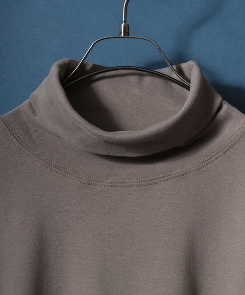 ANPAS（アンパス）の「Organic Cotton Turtle neck T-Shirt/オーガニックコットン タートルネック Tシャツ ロンT メンズ レディース（Tシャツ/カットソー・メンズ・ブラック/アッシュブラウン/ブラック系その他/ホワイト/ブラウン/ライトグレー/ネイビー/ブルー系その他・M/L/LL）」の18枚目の写真