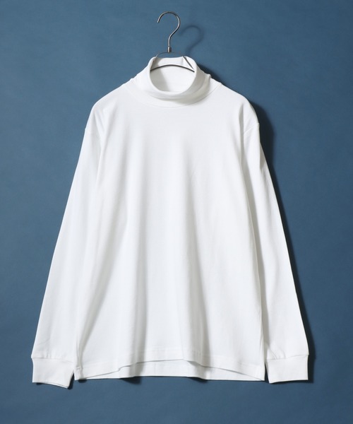 ANPAS（アンパス）の「Organic Cotton Turtle neck T-Shirt/オーガニックコットン タートルネック Tシャツ ロンT メンズ レディース（Tシャツ/カットソー・メンズ・ブラック/アッシュブラウン/ブラック系その他/ホワイト/ブラウン/ライトグレー/ネイビー/ブルー系その他・M/L/LL）」の9枚目の写真