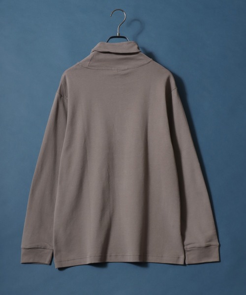 ANPAS（アンパス）の「Organic Cotton Turtle neck T-Shirt/オーガニックコットン タートルネック Tシャツ ロンT メンズ レディース（Tシャツ/カットソー・メンズ・ブラック/アッシュブラウン/ブラック系その他/ホワイト/ブラウン/ライトグレー/ネイビー/ブルー系その他・M/L/LL）」の17枚目の写真