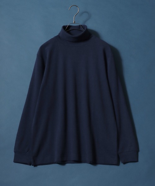 ANPAS（アンパス）の「Organic Cotton Turtle neck T-Shirt/オーガニックコットン タートルネック Tシャツ ロンT メンズ レディース（Tシャツ/カットソー・メンズ・ブラック/アッシュブラウン/ブラック系その他/ホワイト/ブラウン/ライトグレー/ネイビー/ブルー系その他・M/L/LL）」の15枚目の写真