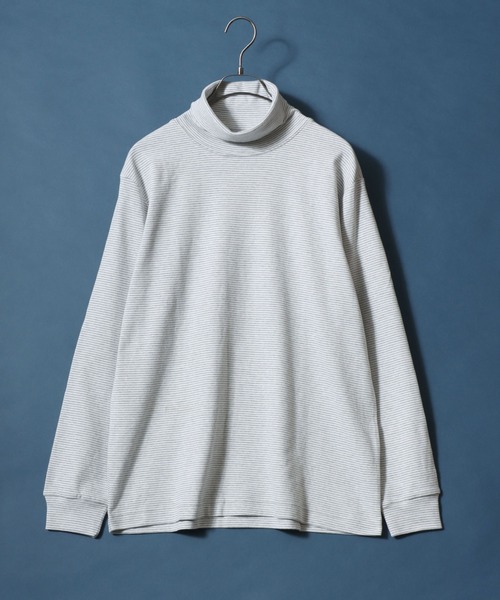 ANPAS（アンパス）の「Organic Cotton Turtle neck T-Shirt/オーガニックコットン タートルネック Tシャツ ロンT メンズ レディース（Tシャツ/カットソー・メンズ・ブラック/アッシュブラウン/ブラック系その他/ホワイト/ブラウン/ライトグレー/ネイビー/ブルー系その他・M/L/LL）」の12枚目の写真