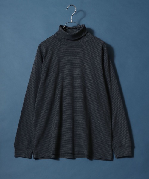 ANPAS（アンパス）の「Organic Cotton Turtle neck T-Shirt/オーガニックコットン タートルネック Tシャツ ロンT メンズ レディース（Tシャツ/カットソー・メンズ・ブラック/アッシュブラウン/ブラック系その他/ホワイト/ブラウン/ライトグレー/ネイビー/ブルー系その他・M/L/LL）」の11枚目の写真