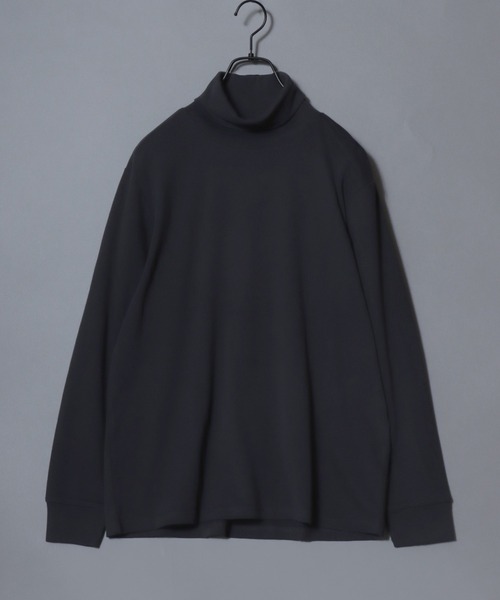 ANPAS(アンパス)の「Organic Cotton Turtle neck T-Shirt/オーガニックコットン タートルネック Tシャツ ロンT (無地/ボーダー) カットソー 秋冬 トップス メンズ レディース(Tシャツ/カットソー・メンズ・ブラック/アッシュブラウン/ブラック系その他/ホワイト/ブラウン/ライトグレー/ネイビー/ブルー系その他・M/L/LL)」の14枚目の写真