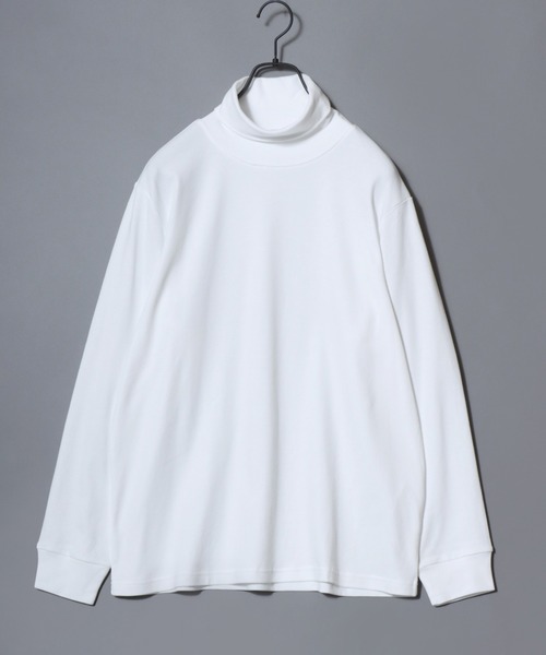 ANPAS(アンパス)の「Organic Cotton Turtle neck T-Shirt/オーガニックコットン タートルネック Tシャツ ロンT (無地/ボーダー) カットソー 秋冬 トップス メンズ レディース(Tシャツ/カットソー・メンズ・ブラック/アッシュブラウン/ブラック系その他/ホワイト/ブラウン/ライトグレー/ネイビー/ブルー系その他・M/L/LL)」の10枚目の写真